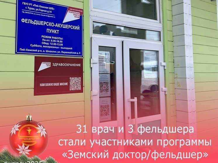 В уходящем году в сёла Тувы  выехали 34 медицинских работника