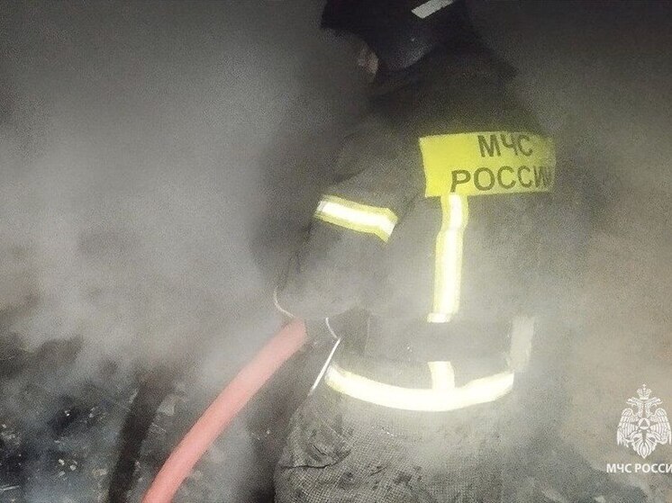 В посёлке Центральный Арсеньевского района потушили пожар в заброшенном здании