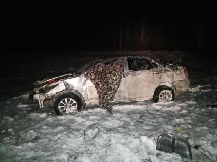 Водитель Lifan в Северном районе заснул за рулем, перевернулся в кювете и попал в больницу
