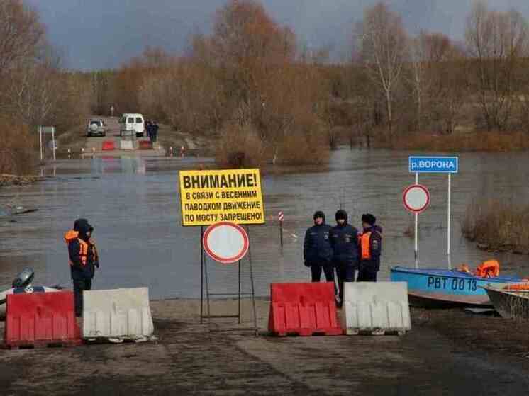 Через Дон в Острогожском районе навели понтонный мост из-за погодных условий