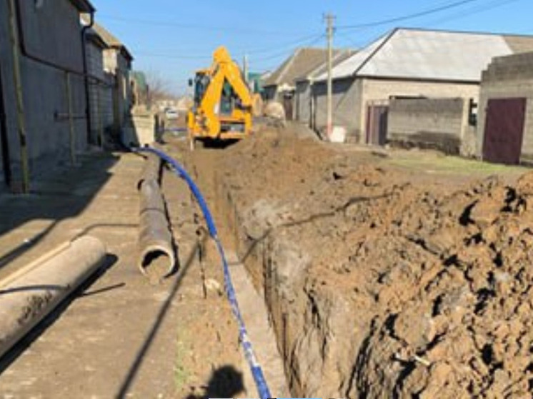 В дагестанском селе Сулевкент уложили первые 2 км труб нового водовода