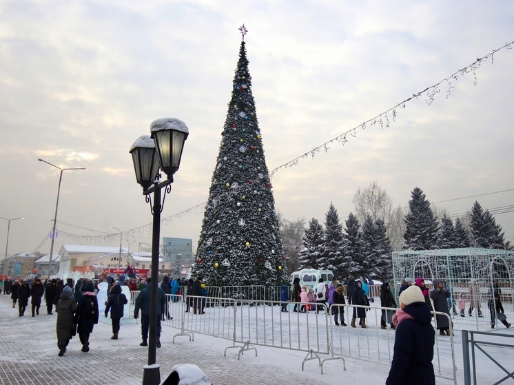 В столице Тувы открыли городскую ёлку