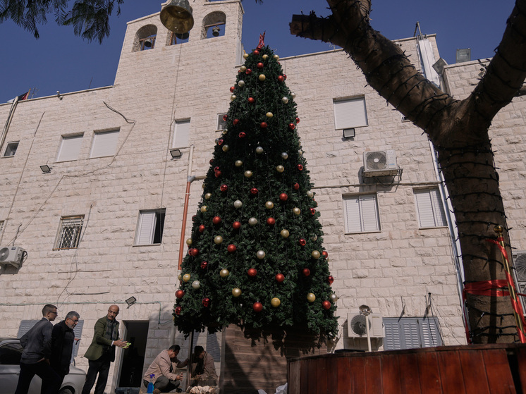 Палестинцев заподозрили в поджоге рождественской ёлки на оккупированном Западном берегу