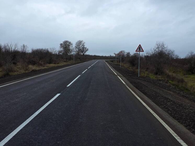 Участок ключевой дороги в Кизлярском районе Дагестана отремонтировали по нацпроекту