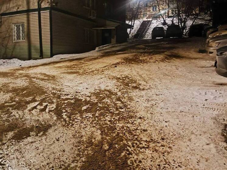 Во Владивостоке к уборке льда с тротуаров привлекли дополнительные бригады