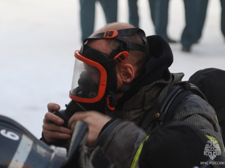 «Газель» сгорела на федеральной трассе в Забайкалье