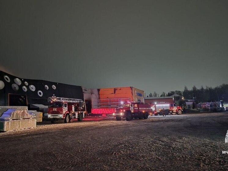 Пожар на заводе в Щекине полностью потушен