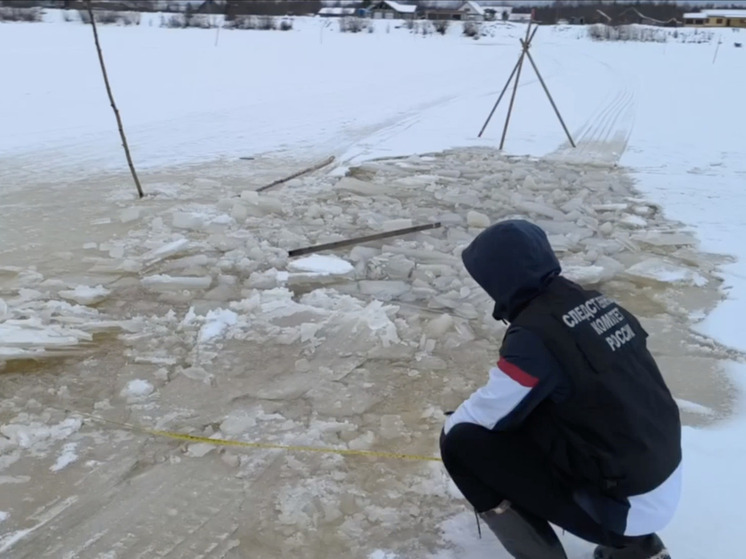 Мужчина утонул на ледовой переправе через Онегу: ведутся поиски