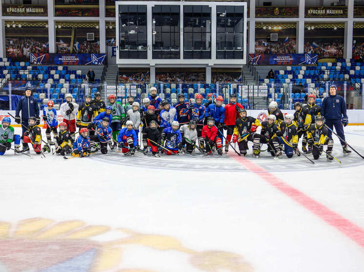 В Ледовом дворце Тульской области состоялся мастер-класс для юных хоккеистов