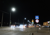 В Астрахани завершены работы по обустройству наружного освещения на улице 1-й Виноградной