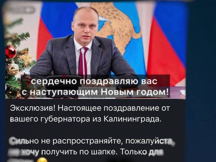 Нейросеть склонировала губернатора Калининградской области