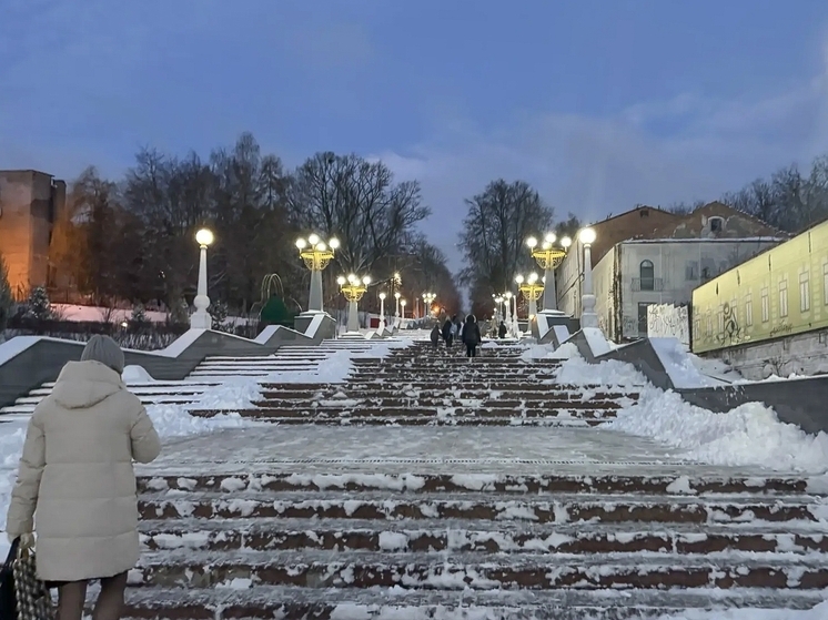 Брянск расчищают после снежной бури