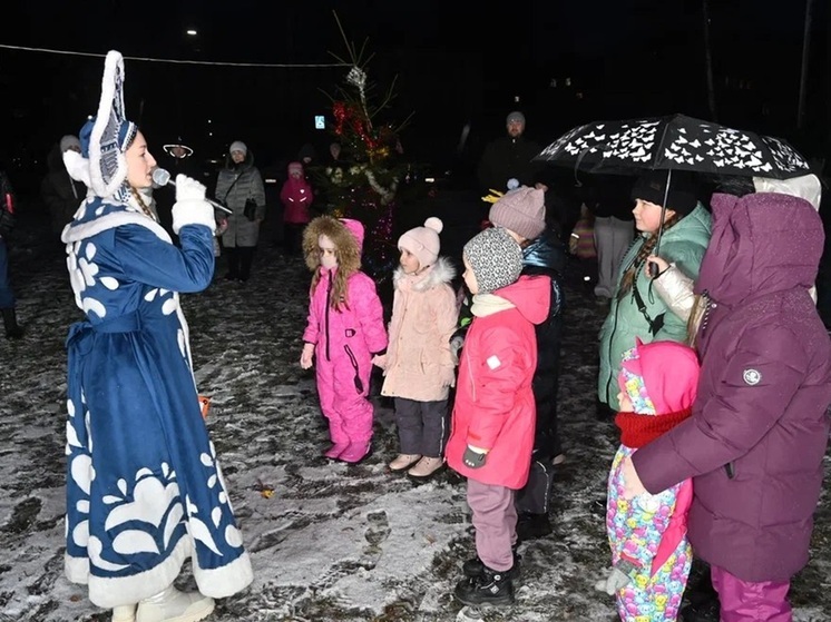 В Великих Луках на набережной Шмидта прошёл новогодний праздник двора