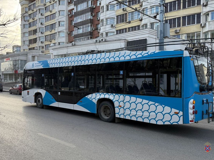 В Волгограде в салоне троллейбуса при экстренном торможении упала пассажирка