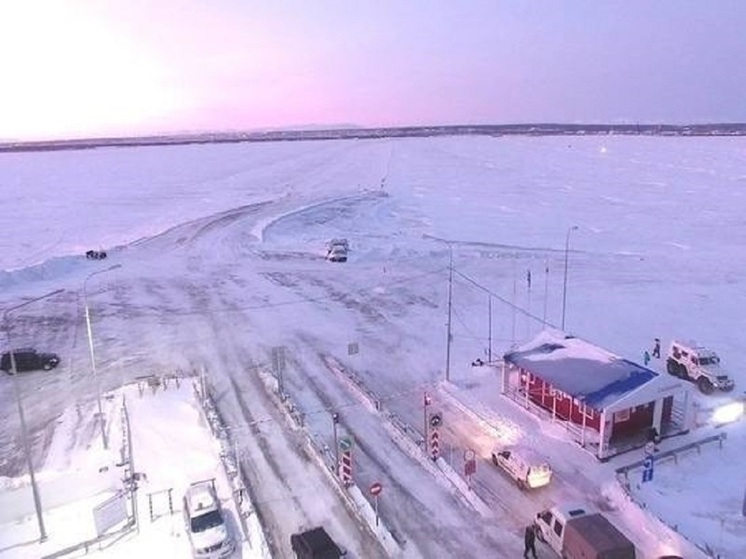 На ледовой переправе Салехард — Лабытнанги повысили грузоподъемность