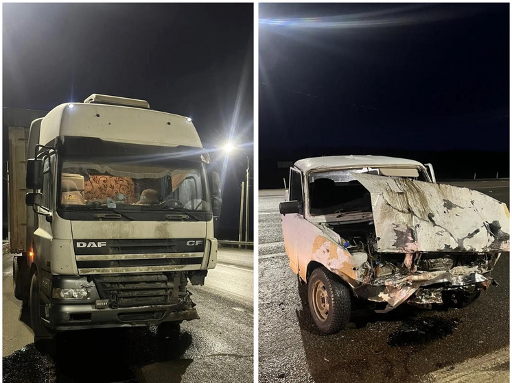 На трассе «Орел-Тамбов» легковушка столкнулась с фурой