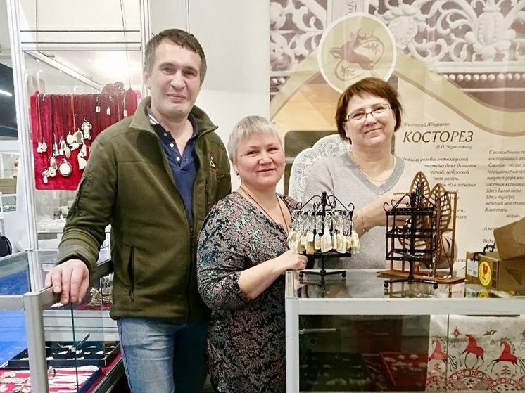 В выставке-ярмарке в Москве принял участие косторез из НАО