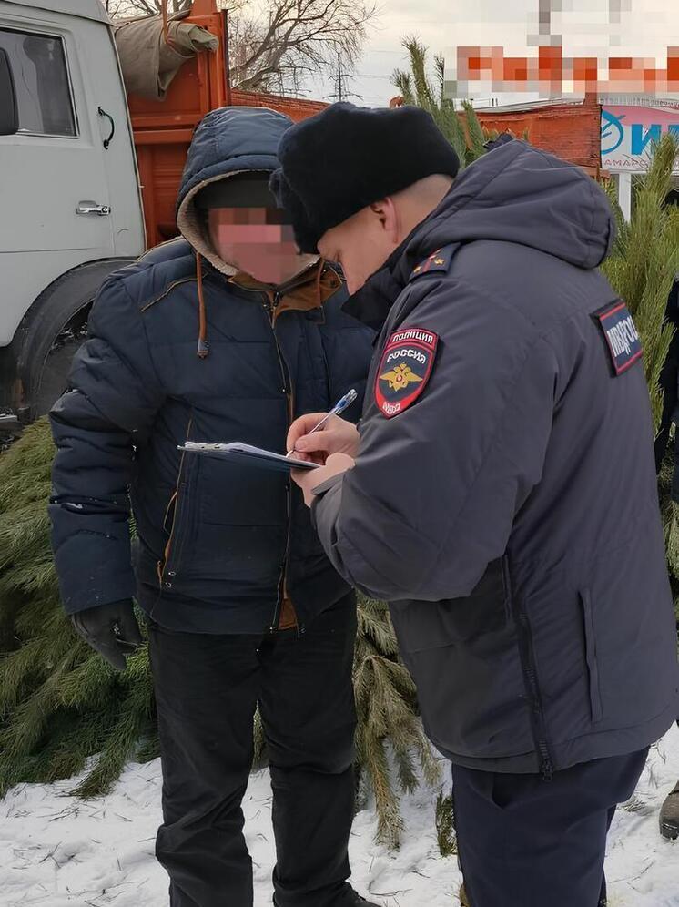 Самарские полицейские пресекли деятельность несанкционированного ёлочного базара