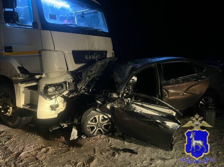 В Самарской области два человека погибли в ДТП с Lada Vesta и КамАЗ