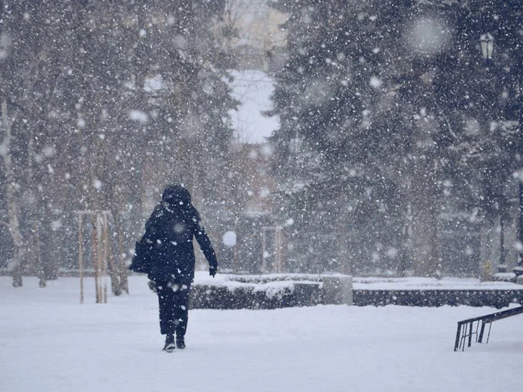 В субботу на Кубани продолжится снегопад