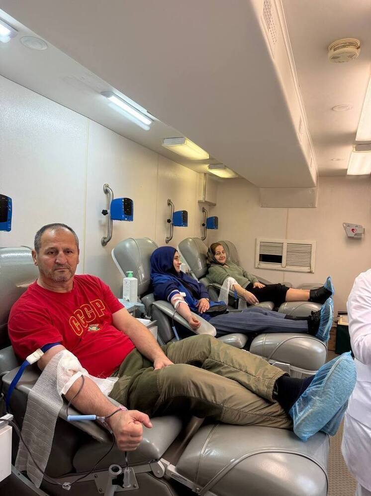 В Каспийске сдали более 100 литров крови в рамках благотворительной акции