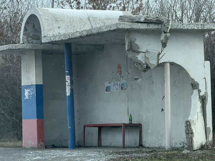 На трассе Ростовской области жителей беспокоит опасная бетонная остановка