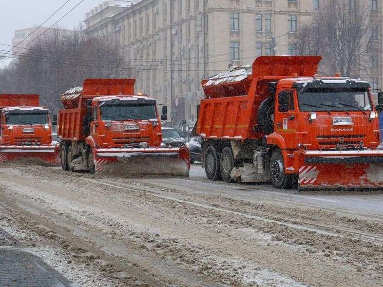 В Воронеже ночью на уборку снега вывели более 240 единиц техники