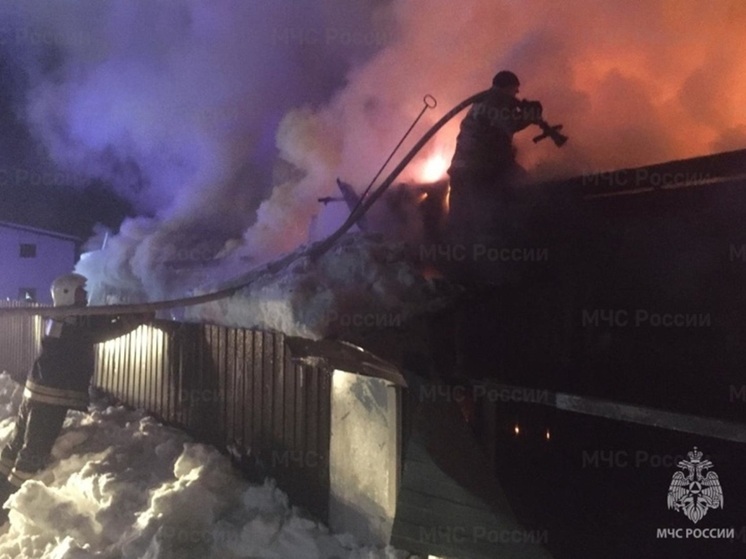 В свердловском СНТ горели дом и баня