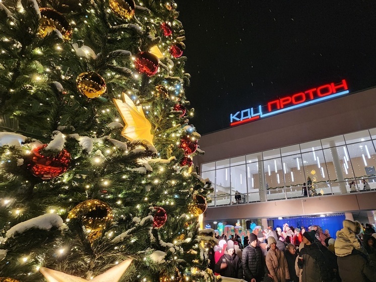 В Протвино зажгли главную ёлку с Дедом Морозом и Дюдюкой Барбидокской