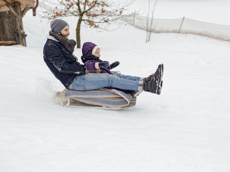 Департамент защиты населения призывает томичей кататься только на проверенных горках