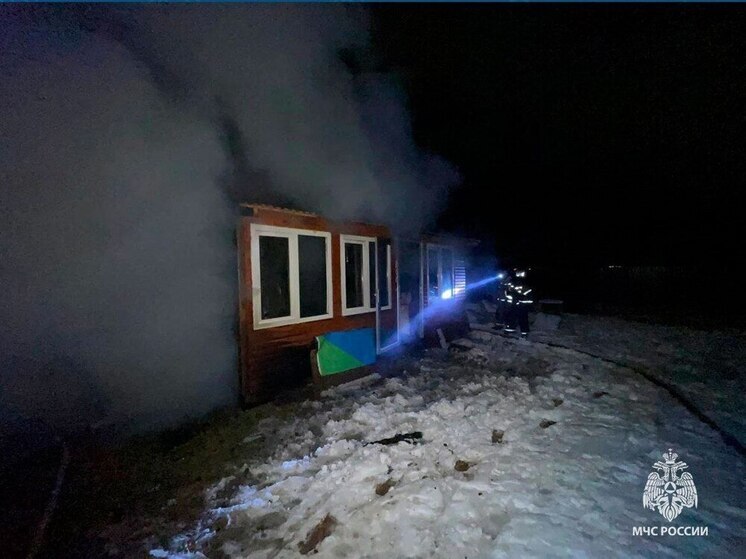 В Заокском районе в «Лесу удачи» произошел пожар