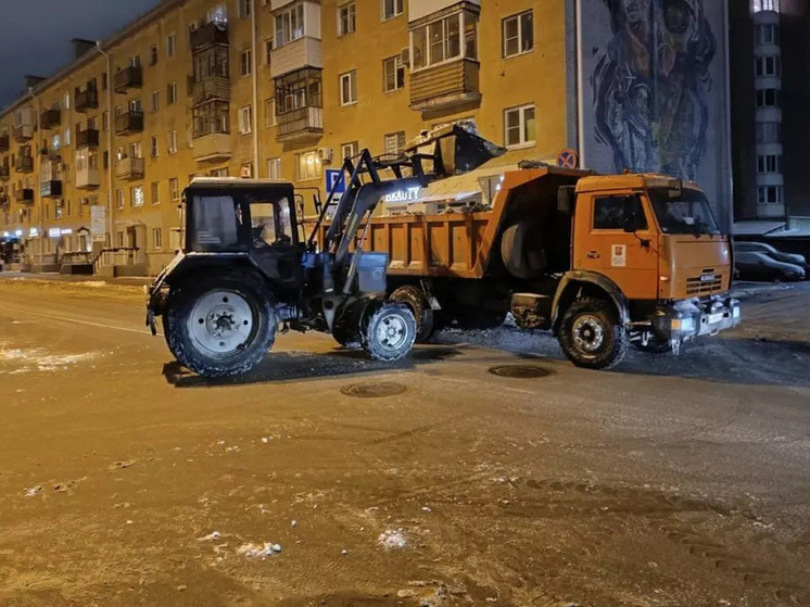 В Воронеже за ночь вывезли 3500 кубометров снега