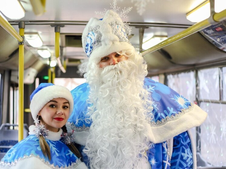 По улицам Ставрополя в Новый год проедет праздничный троллейбус