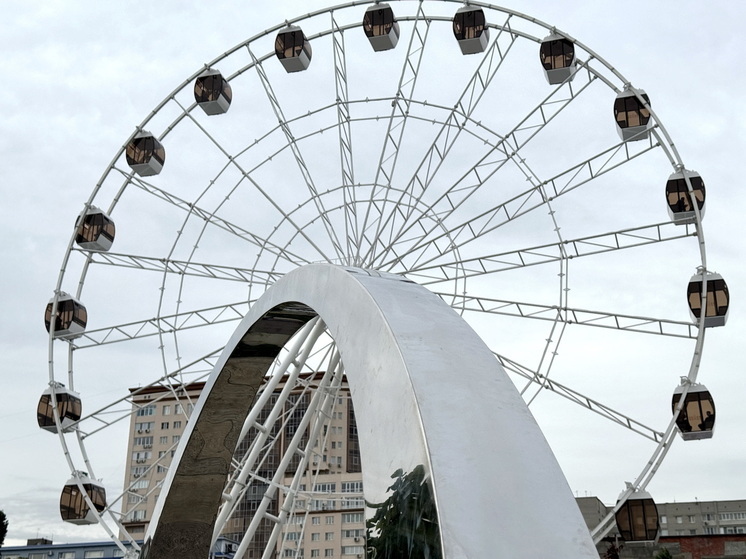 В Черкассах из-за отключения света остановилось колесо обозрения