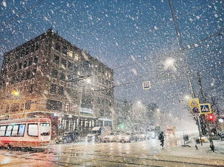В понедельник на Кубани продолжится снегопад
