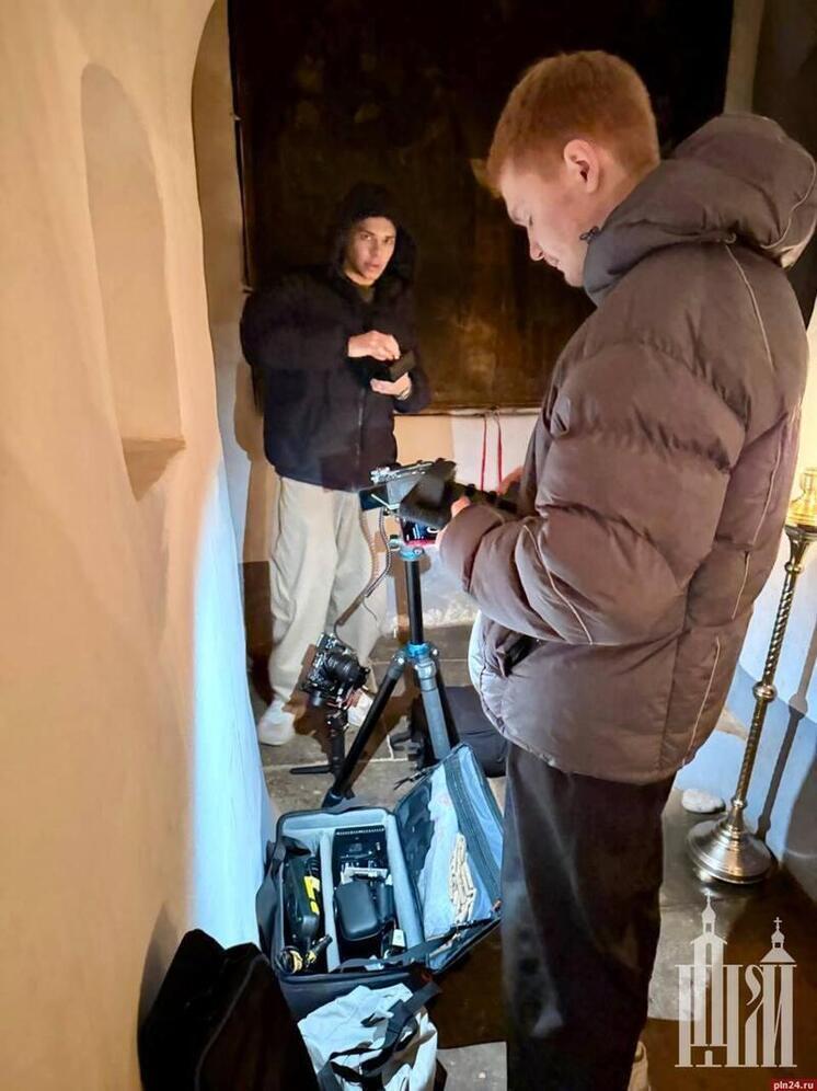 Съёмки фильма о старце Илие: киностудия «МиК» в стенах Псково-Печерского монастыря