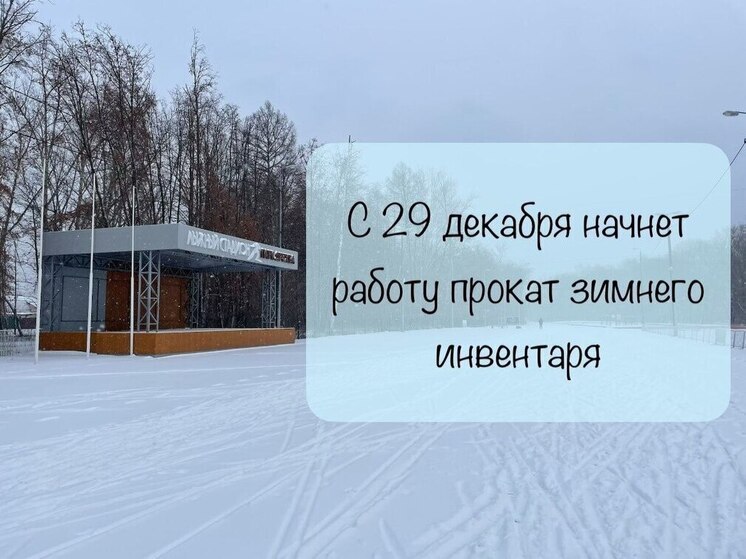 Активной зиме в Тамбове — зелёный свет: в парке «Дружба» открывается лыжный прокат