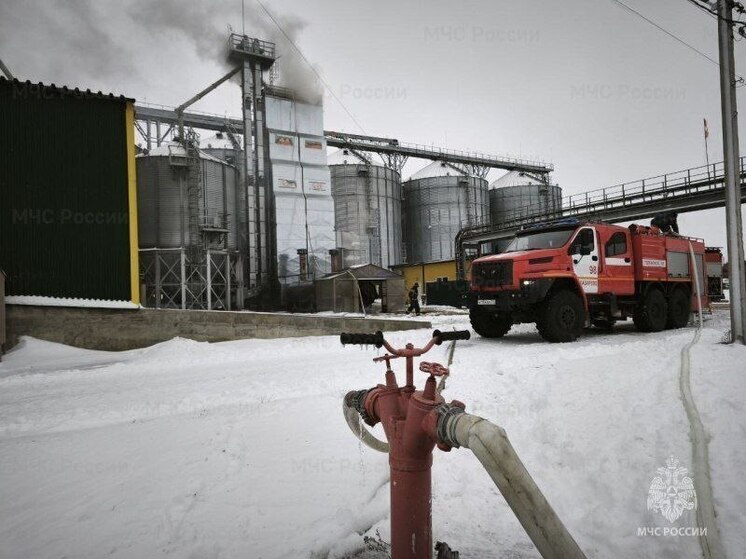 В Щекинском районе горела сушилка для семян подсолнечника
