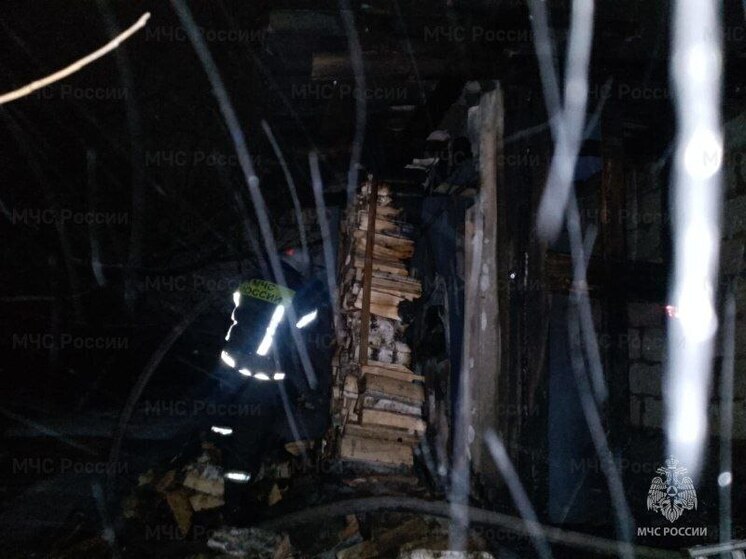 В Чекалине потушен пожар в заброшенном здании на улице Ленина