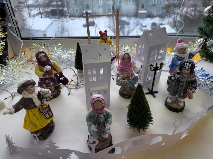 В Соломбальской поликлинике появилась волшебная новогодняя инсталляция