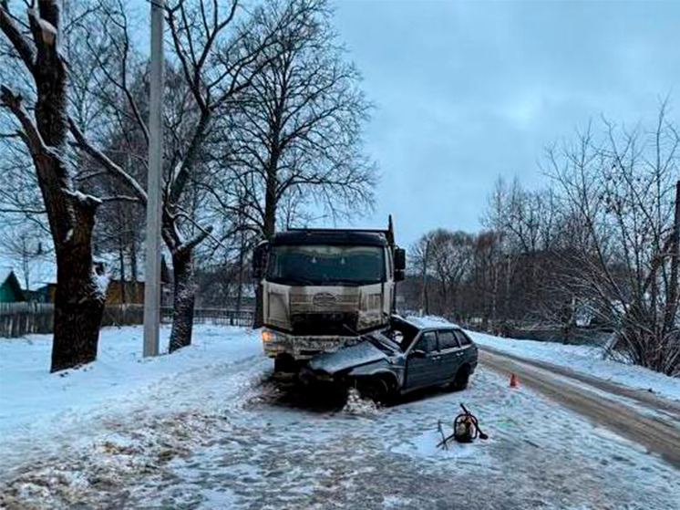 В смертельном ДТП под Брянском фура “смяла” ВАЗ