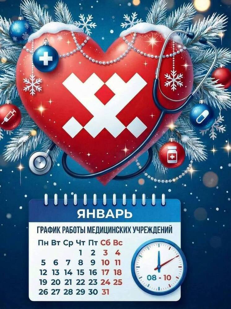 Ямальские поликлиники анонсировали график работы на праздники