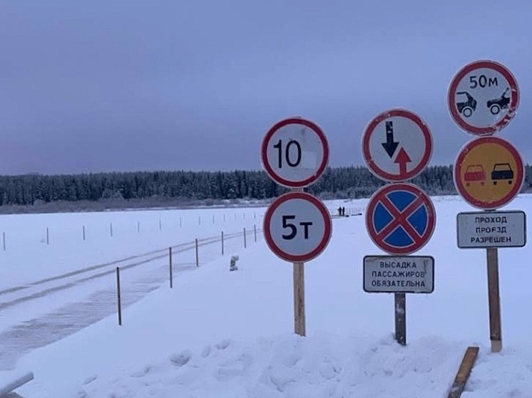 В Архангельской области увеличили грузоподъемность ледовых переправ