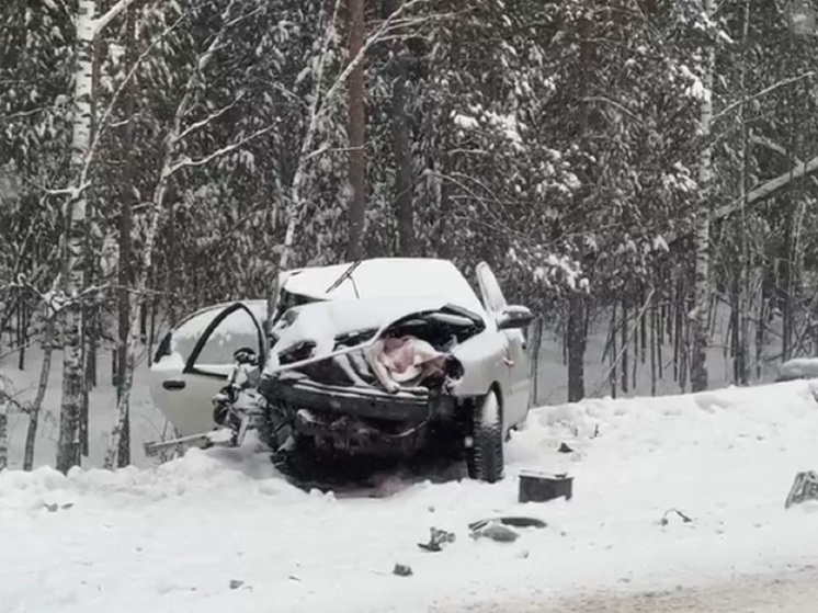 Женщина и ребенок пострадали в массовом ДТП на курганской дороге
