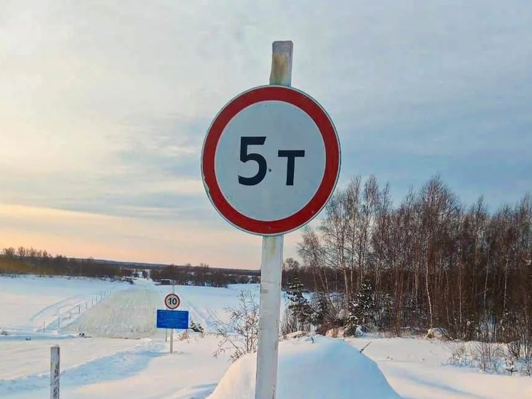 Шестая ледовая переправа заработала в Омской области