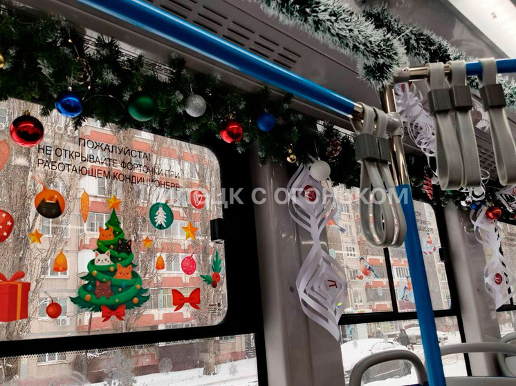 Липецкие трамваи погрузились в атмосферу праздника