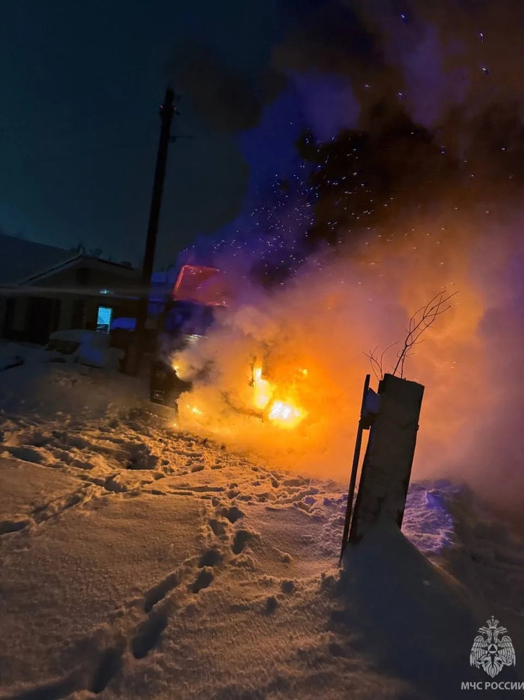 В Нижегородской области в сгоревшем грузовике нашли тело человека