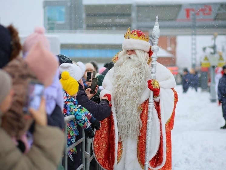 В  Ярославле завтра будут встречать поезд Деда Мороза.