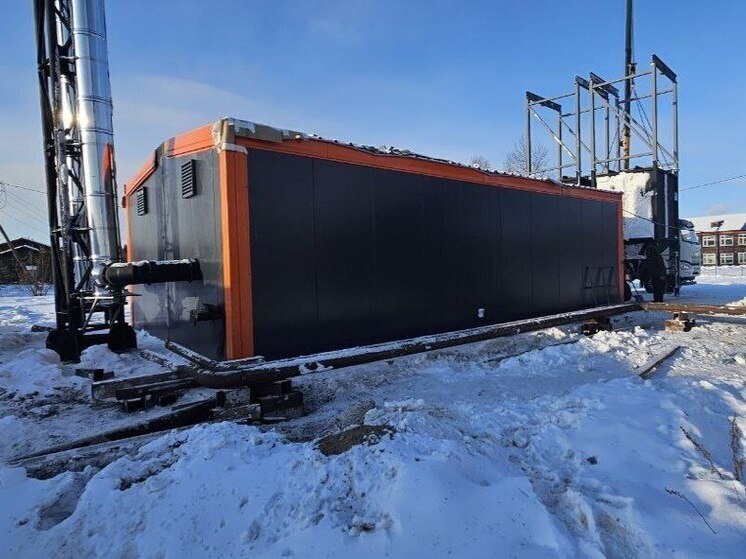 В поселке Окунайский запустили современную автоматизированную котельную на биотопливе