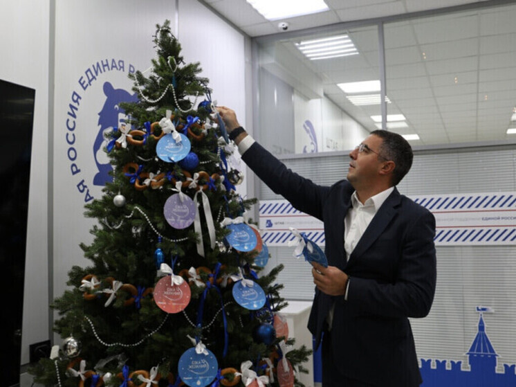 Мэр Тулы Алексей Эрк исполнил детские мечты на "Елке желаний"